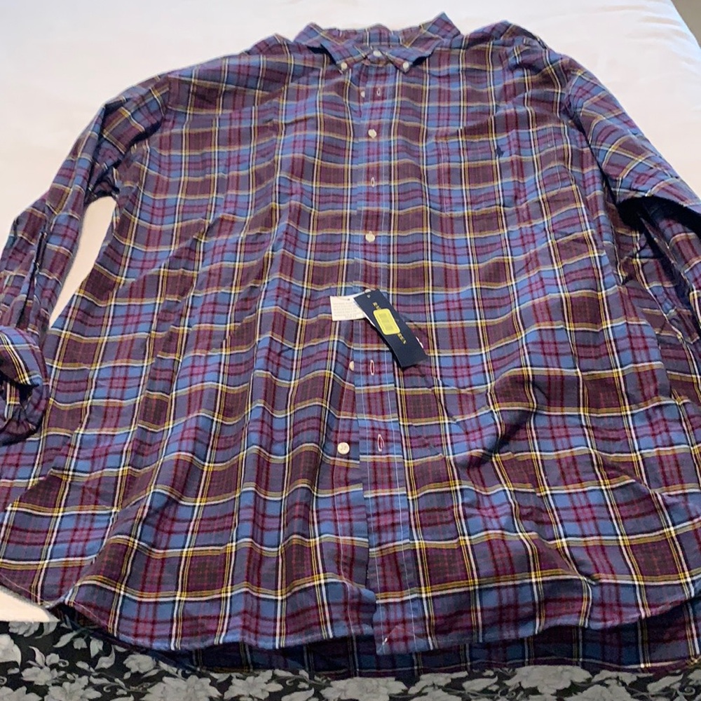 Lauren polo Ralph Lauren  button down long sleeve 3XLT brand new with tags